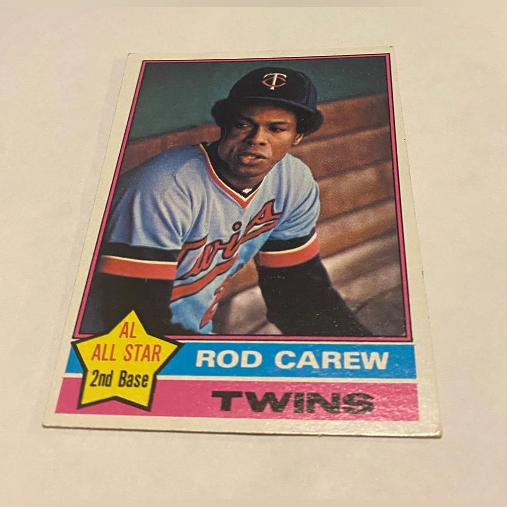 Rod Carew 1976 Topps Baseball Card AL All Star 2nd base # 400 Minnesota twins